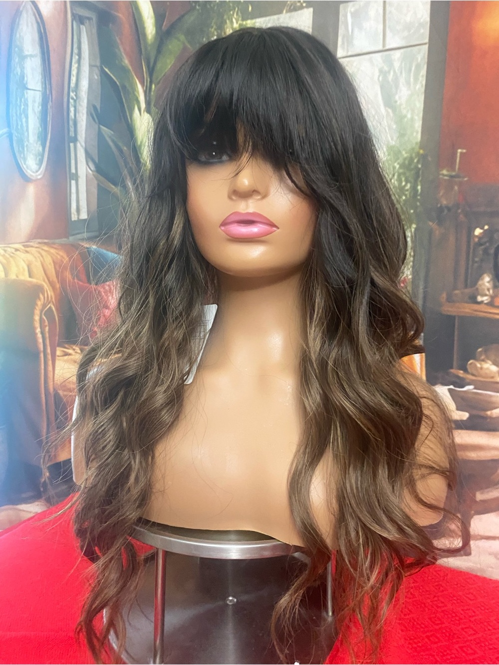 CLEARANCE ombre brunette wig